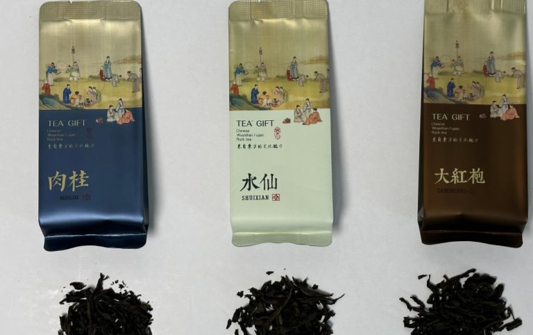 Comparison of 3 types Wuyi Rock Tea