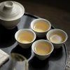 Grass & Wood Ash Handmade Swirl Tea Cup
