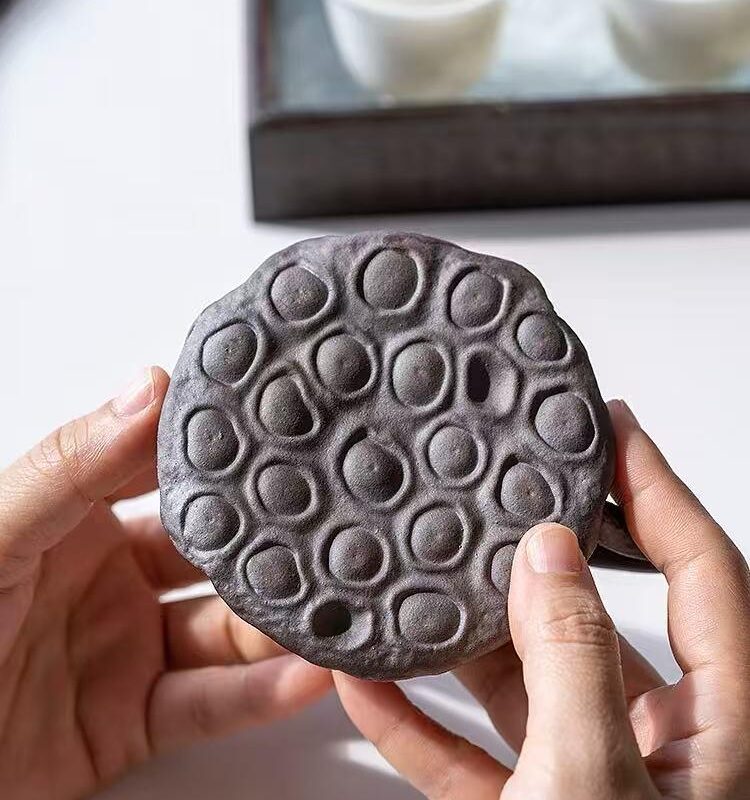 Lotus Pod Raw Mineral Clay Gongfu Teapot Set1