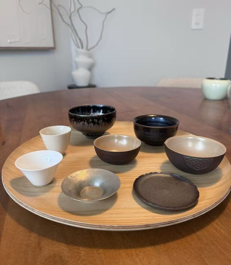 Chinese tea cups in different sizes for gongfu tea and daily loose leaf brewing