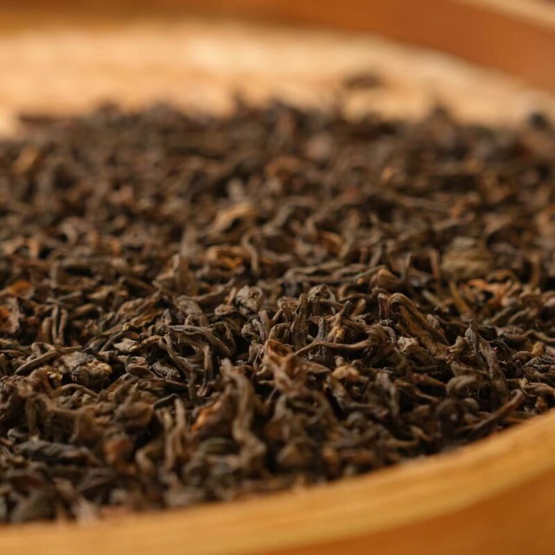 Fu Jin Yunling ripe Pu-erh loose tea dry leaf detail