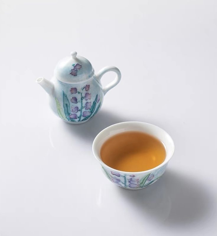 Gourd-Shaped Tea Cup - Gradient Green - FONG'S TEA