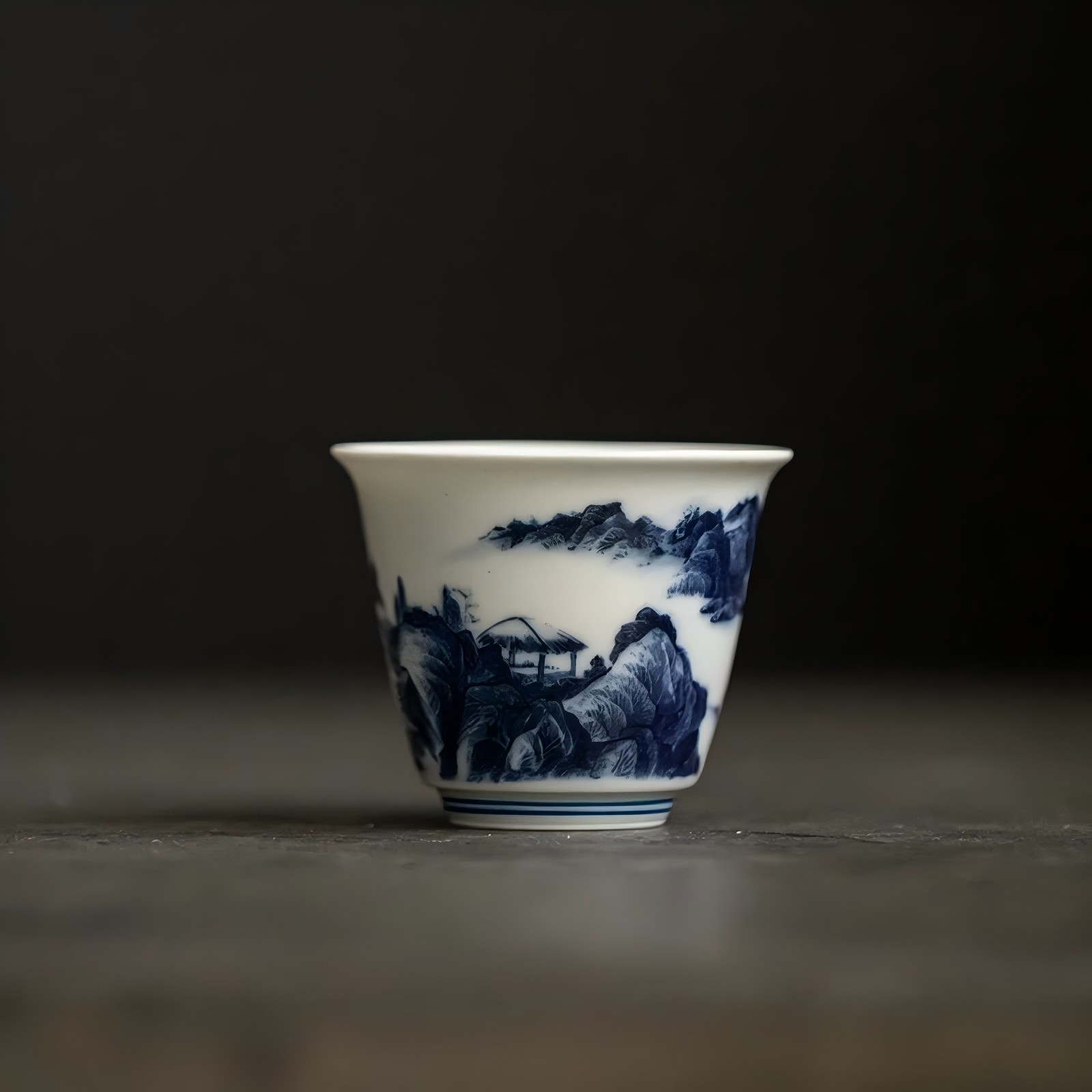 Ancient Green Serenity Teacup – Fisherman’s Tale