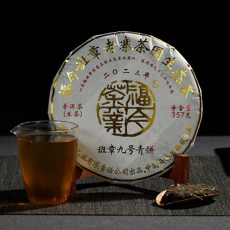 2023 Fu Jin Ban Zhang No.9 Raw Pu Erh Tea Cake