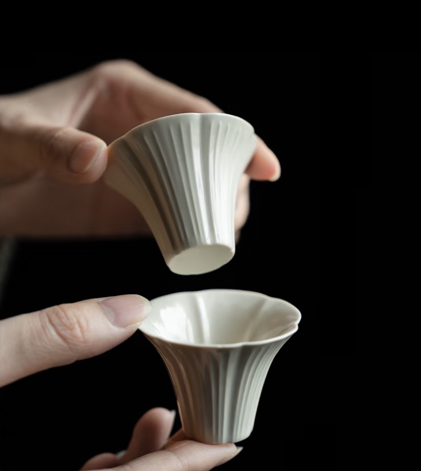 Plant Ash Flower Mouth Tea Cup