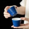 Creative Speckled Blue & Gold Tea Cup6