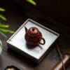 Handcrafted-Yixing-Zisha-Clay-Teapot-with-Sterling-Silver-Trim
