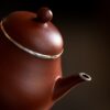 Handcrafted-Yixing-Zisha-Clay-Teapot-with-Sterling-Silver-Trim