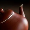 Handcrafted-Yixing-Zisha-Clay-Teapot-with-Sterling-Silver-Trim