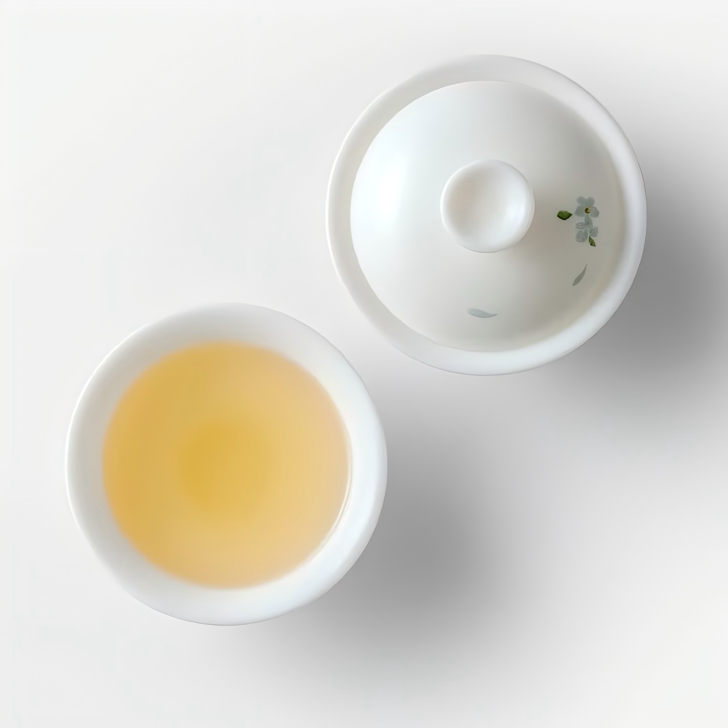 Blue Snowflake - gaiwan and teacup