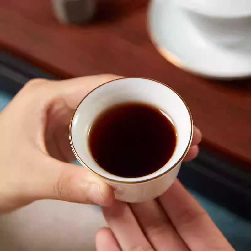 2021 Fu Jin Premium Ripe Pu Erh Tea Cake5 2021 Fu Jin Premium Ripe Pu Erh Tea Cake5