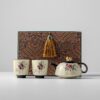 Eternal Bloom 230ML Ceramic Teapot Set with two cups - Ideal for Grandpa Style Brewing Eternal Bloom 230ML Ceramic Teapot Set with two cups - Ideal for Grandpa Style Brewing