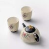 Eternal Bloom 230ML Ceramic Teapot Set with two cups - Ideal for Grandpa Style Brewing2 Eternal Bloom 230ML Ceramic Teapot Set with two cups - Ideal for Grandpa Style Brewing2