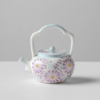 Butterfly & Blossom Hand-Painted Ceramic Teapot Set·
