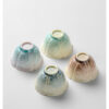 Four Seasons Crystalline Glaze Teacup Set3 "Four Seasons" Crystalline Glaze Teacup Set - 4pc Kiln-Altered Masterpiece (80ml each)3