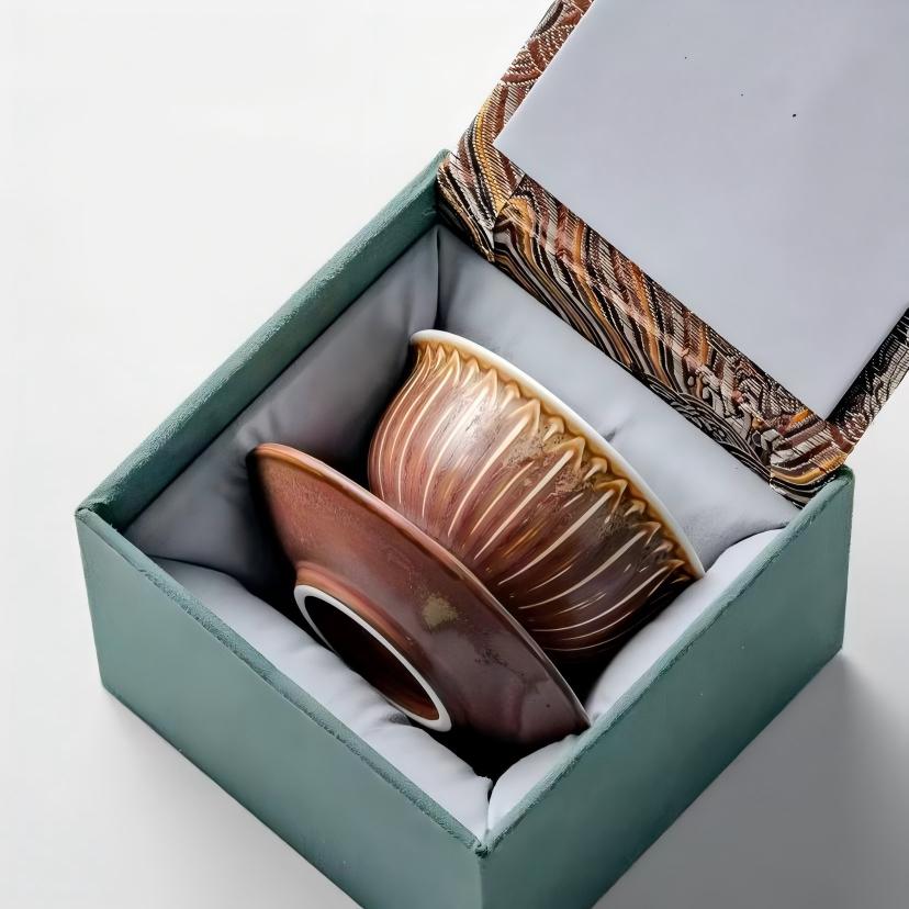 “Gong” Handcrafted Petal Relief Tea Cup with Saucer - Chinese Tea Set5 “Gong” Handcrafted Petal Relief Tea Cup with Saucer - Chinese Tea Set5