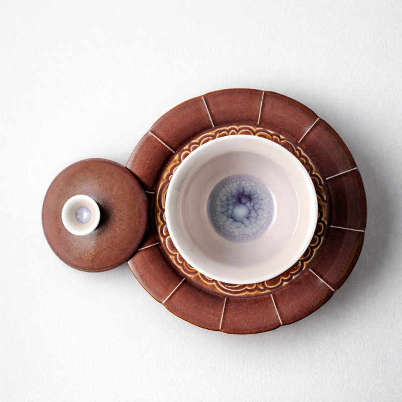 “Gong” Handcrafted Sancai Gaiwan - 100ml Chinese Tea Set2